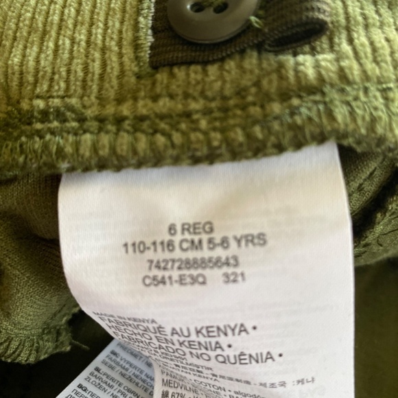 Levi’s size 6 olive green corduroy new nwt Jeggings - Picture 6 of 6